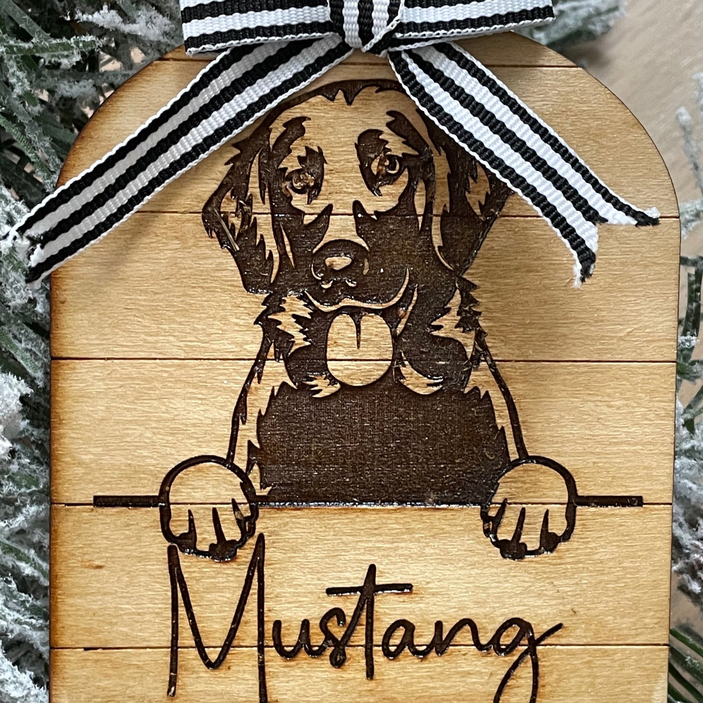 Personalized dog ornament, Golden retriever ornament, goldendoodle ornament, German shepherd ornament, custom pet ornament, doodle ornament