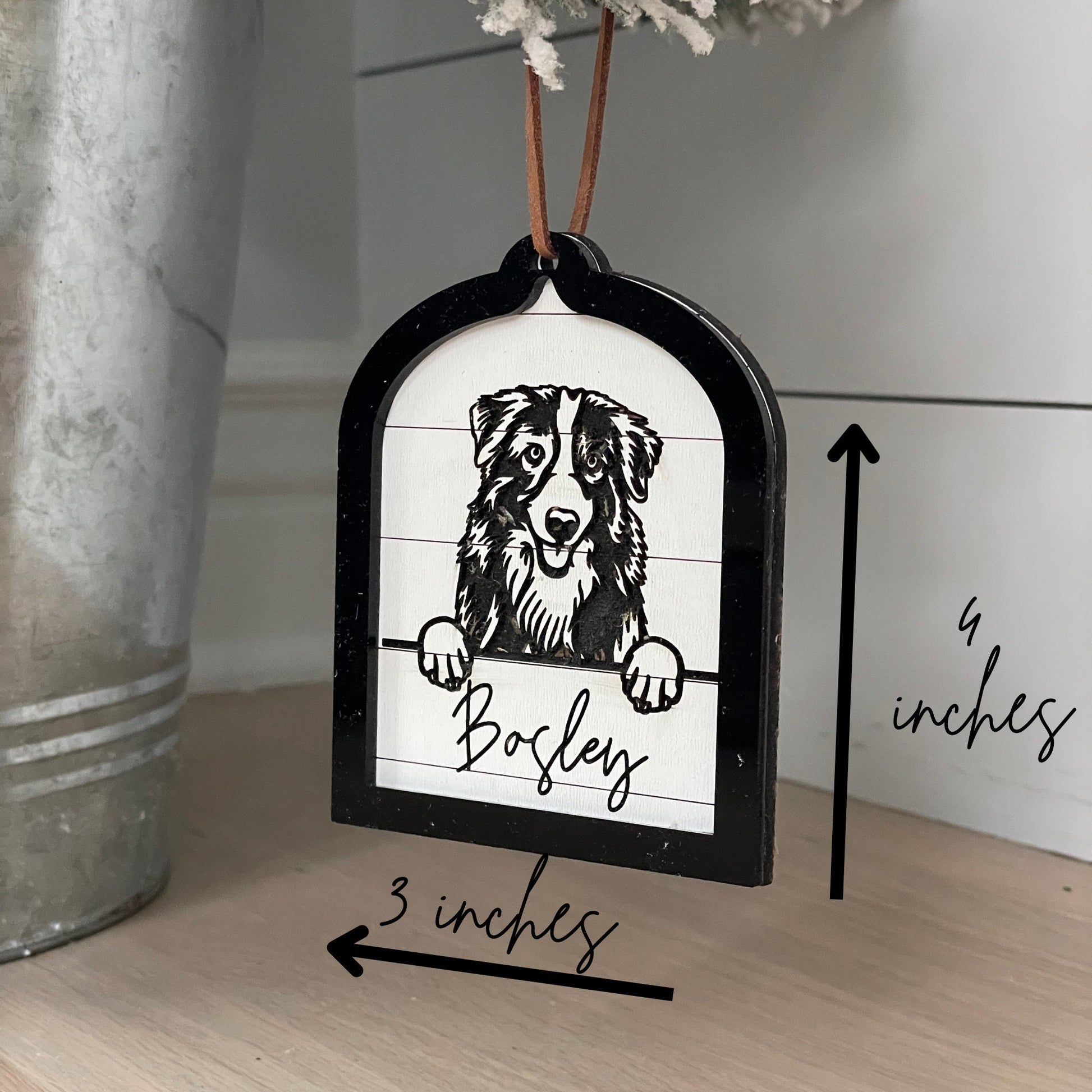 Personalized dog ornament, Golden retriever ornament, goldendoodle ornament, German shepherd ornament, custom pet ornament, doodle ornament