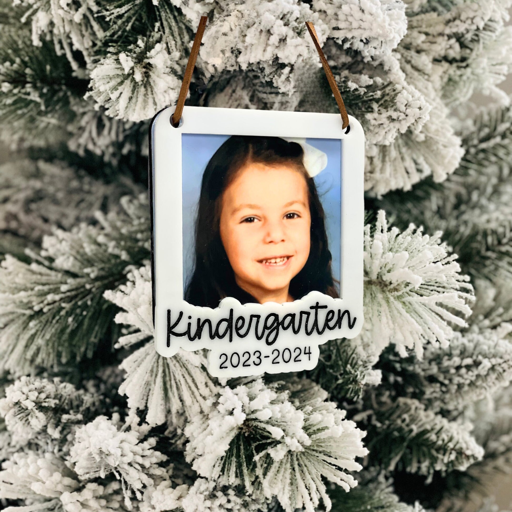 laser engraved ornament, laser engraved photo, school picture, custom photo ornament, custom photo ornaments, picture day school photo frame