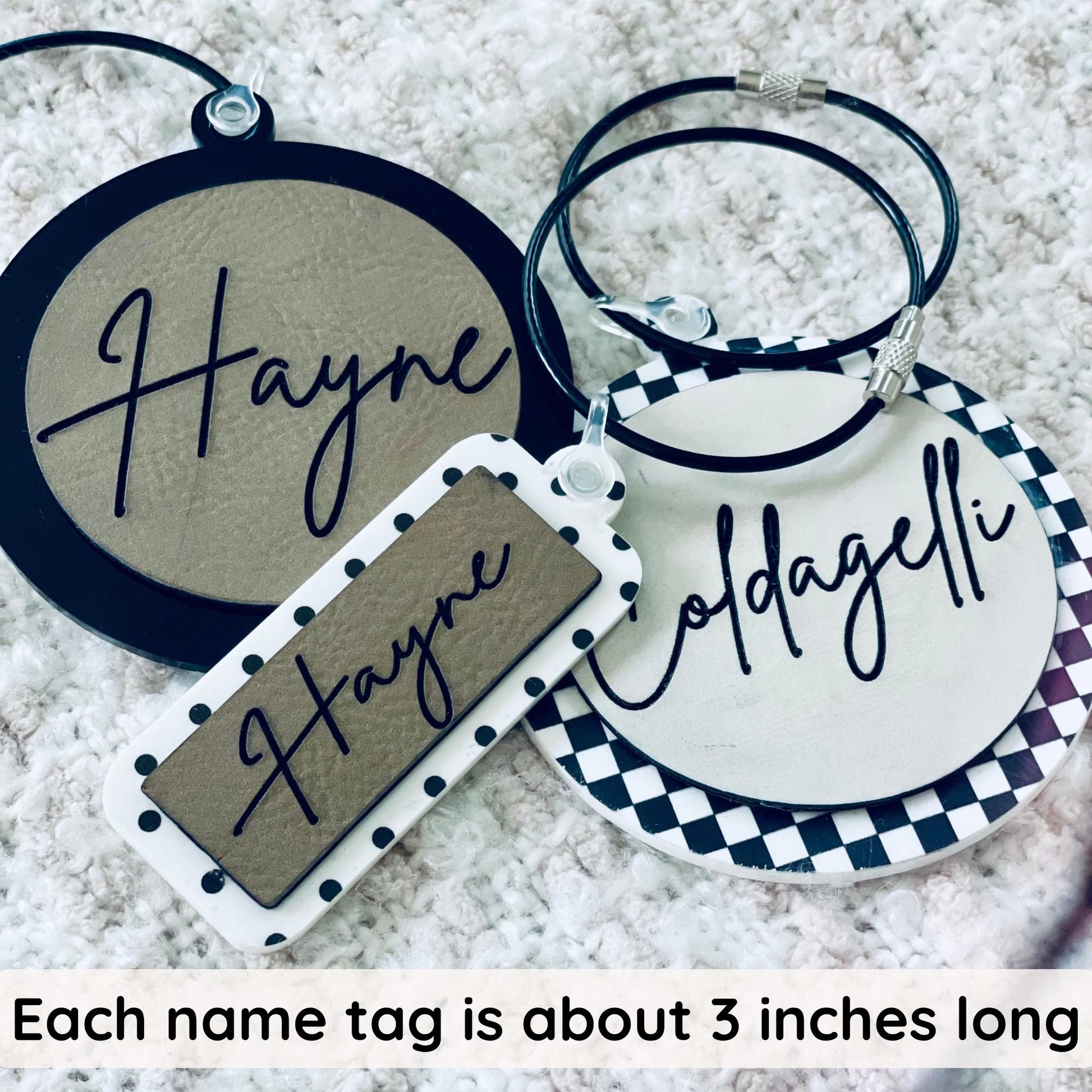 Custom acrylic keychain Custom Diaper bag tag Acrylic name tag backpack diaper bag tag leather keychain laser engraved stroller tag